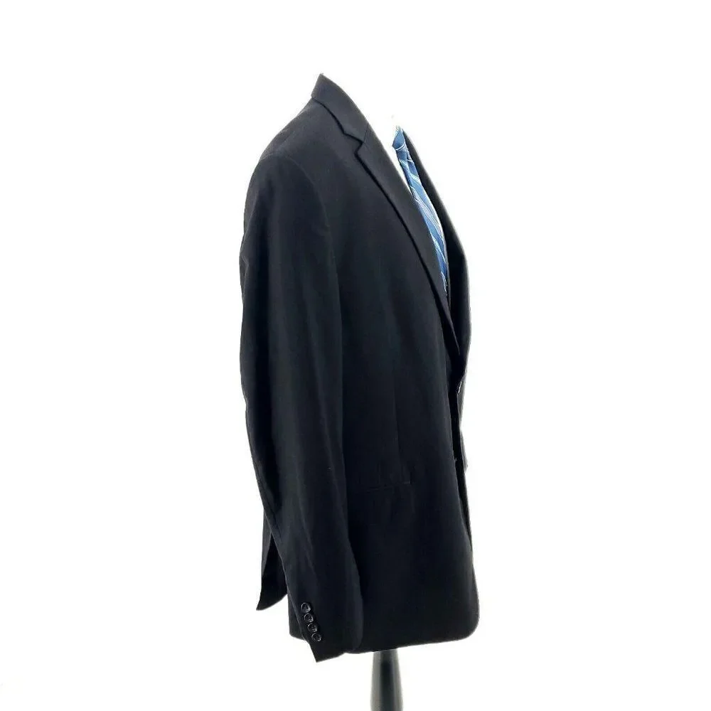 Pronto Uomo‎ Wool 2 Button Blazer 46L Or Slim 48L Gray